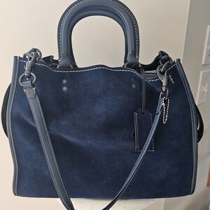 Coach 1941 Dark Denim Suede Rogue 36